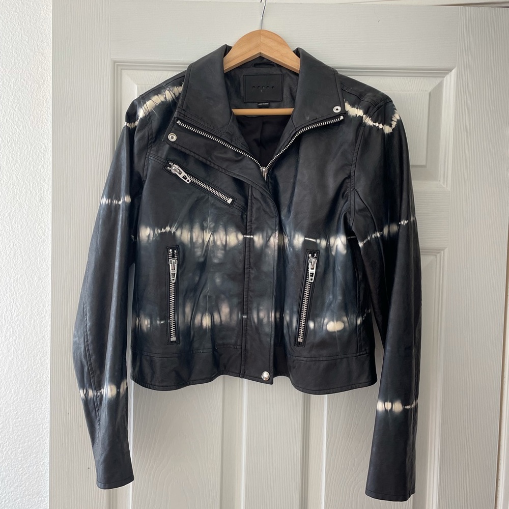 Blank NYC Tie Dye Vegan Leather Jacket